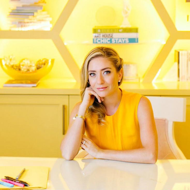 Whitney Wolfe Herd Bumble Founder Sitting at Desk