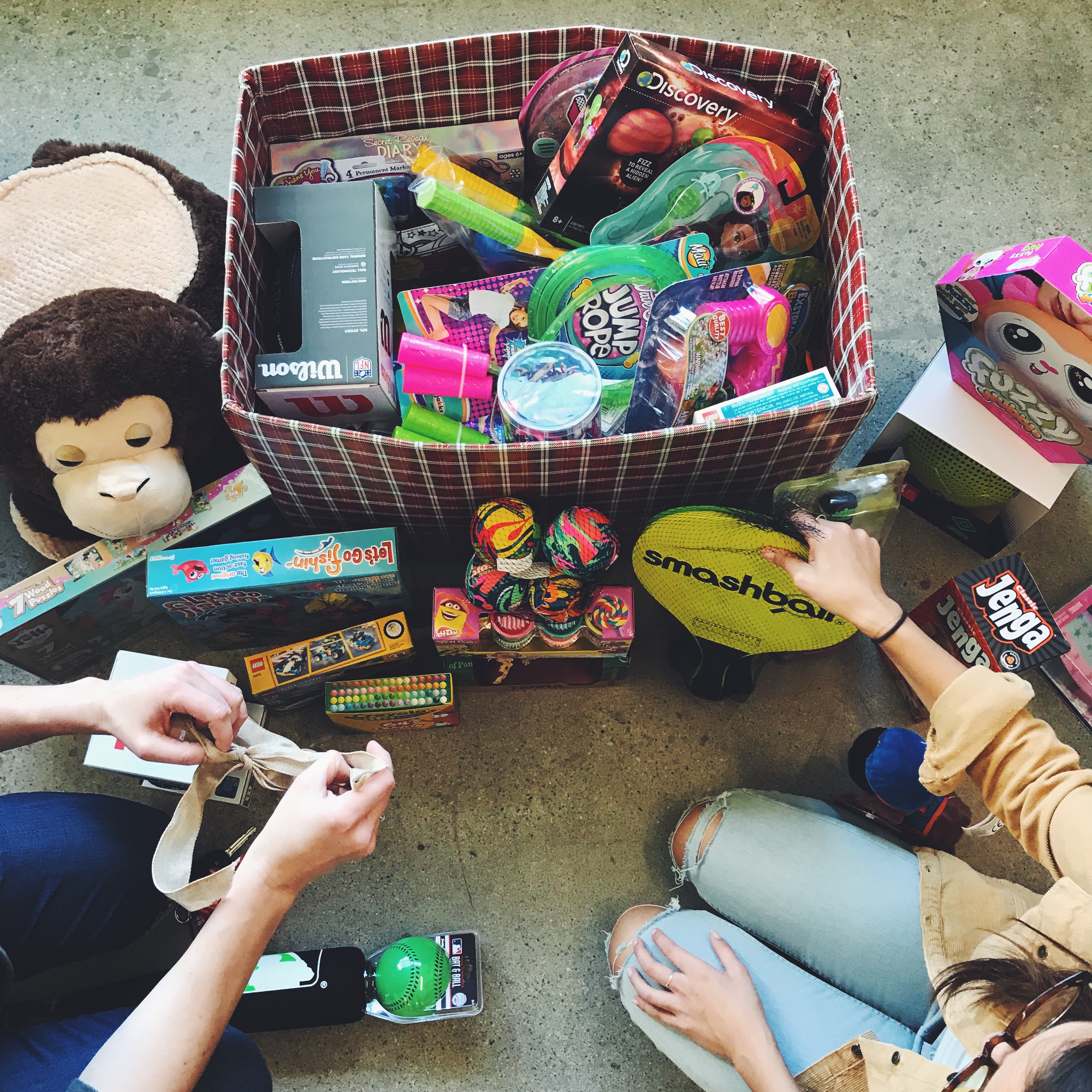 Basket of toys