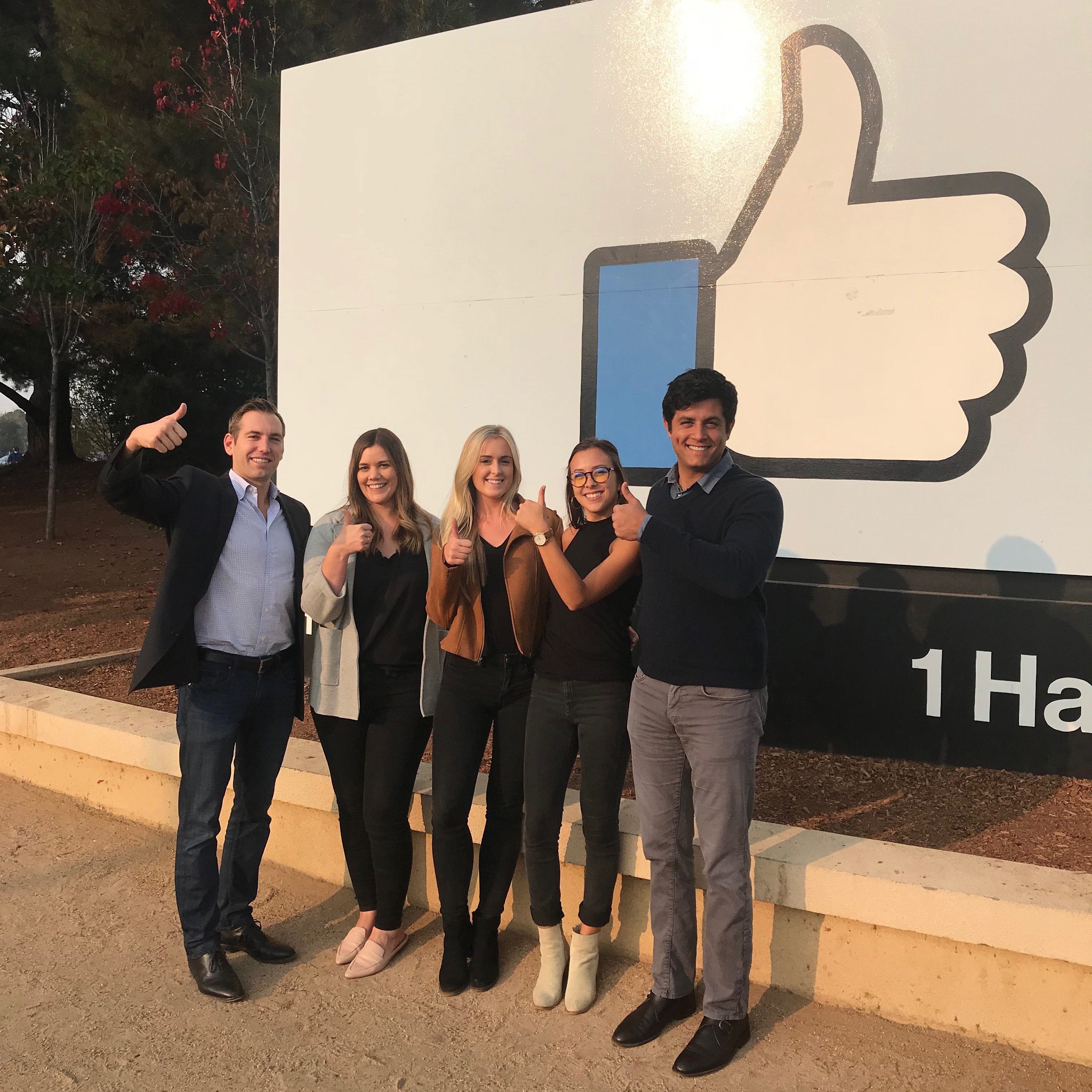 Cuker team at Facebook's headquarters