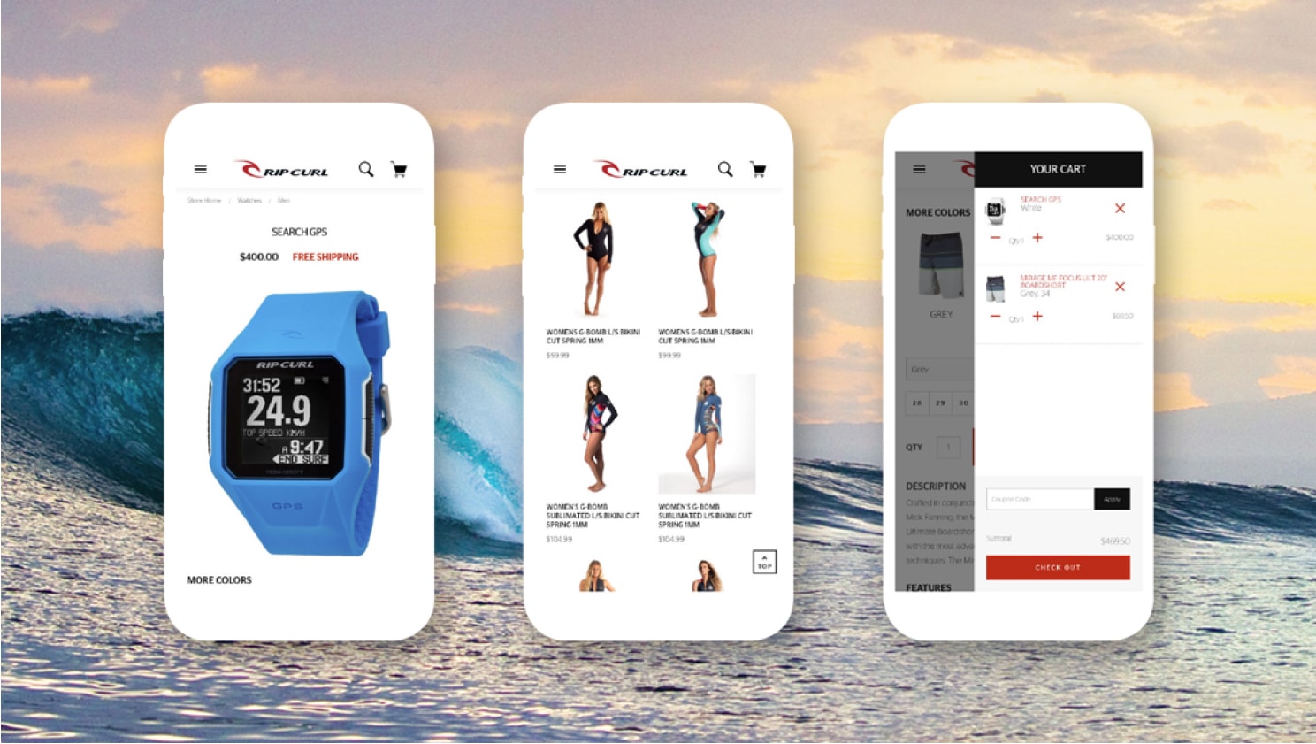 eCommerce and UX Design Phone App Example