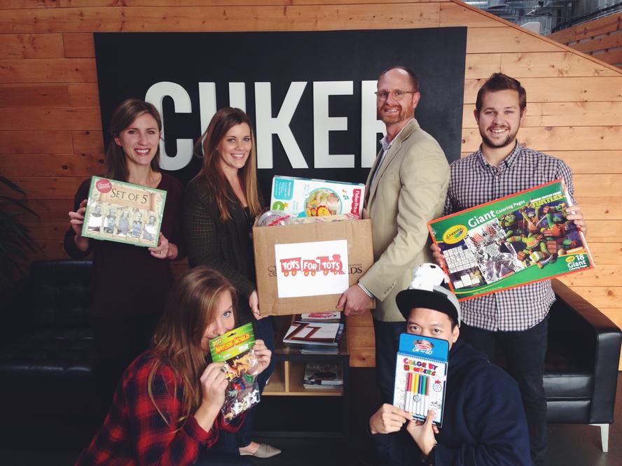 Cuker Participates in Toys for Tots