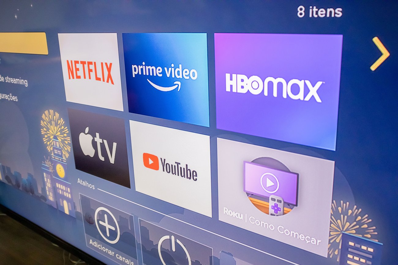 A TV with OTT streaming services