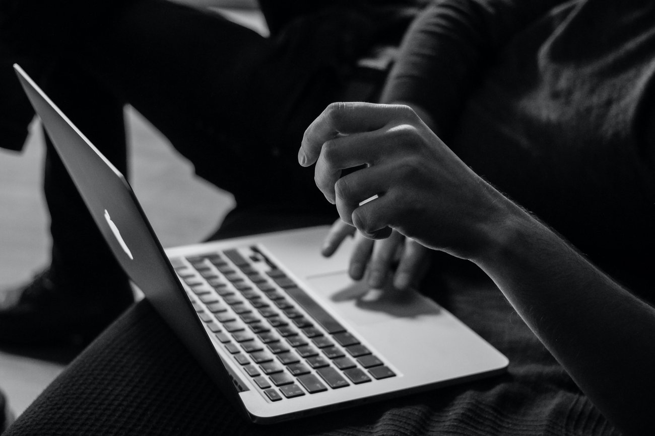 Person working on computer